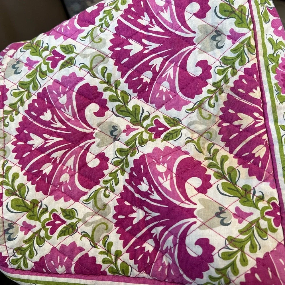 Vera Bradley Pink and Green Floral Bag - Picture 5 of 16